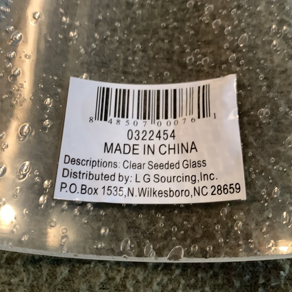 New LG Sourcing clear seeded glass light bulb covers. measurements in pictures - Picture 8 of 8